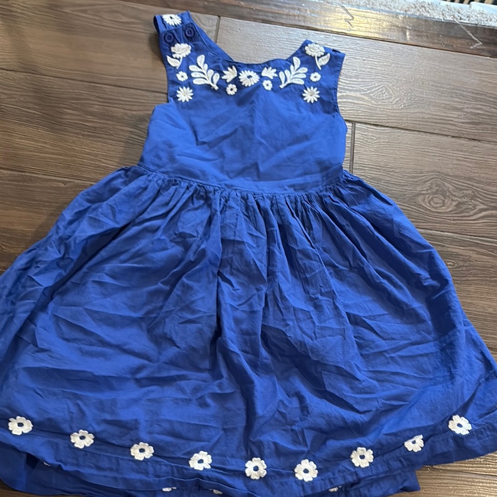 Mini Boden Blue Floral Kids Dress